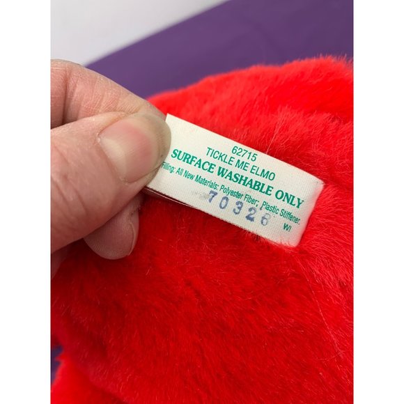 Tyco Vintage 16" Tickle Me Elmo 1995 Jim Hanson Production Tested Working Had Co - Picture 6 of 9